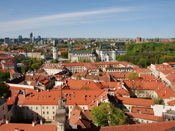 Vista para a cidade de Vilnius lugares bem conhecidos — Fotografia de Stock