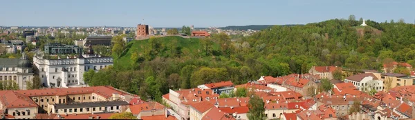 Três cruzeiros colina e torre do castelo Gediminas — Fotografia de Stock