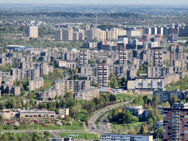 Frühling in der Stadt Vilnius - Luftbild — Stockfoto