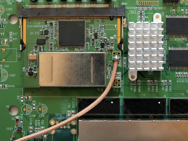 Placa de circuito impreso de tecnología de radio WiFi —  Fotos de Stock