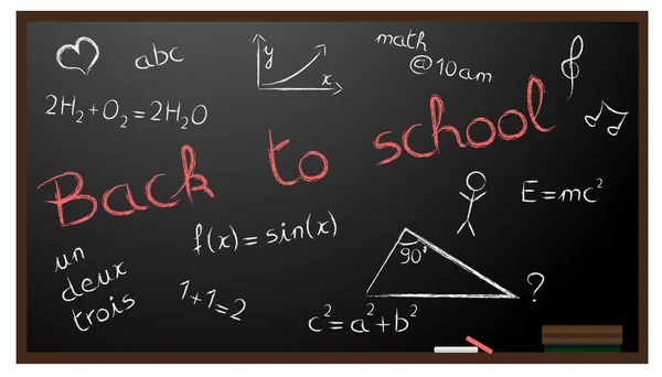 Back to school illustration — Stock Vector