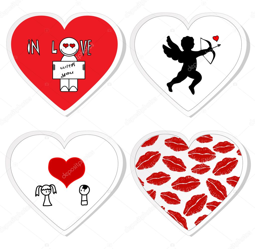 Love stickers - set 1