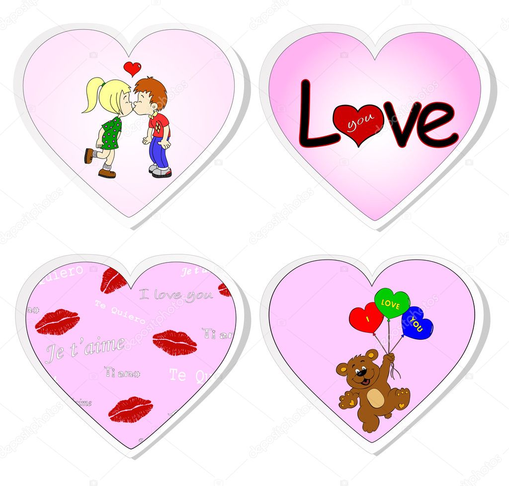 Love stickers - set 2