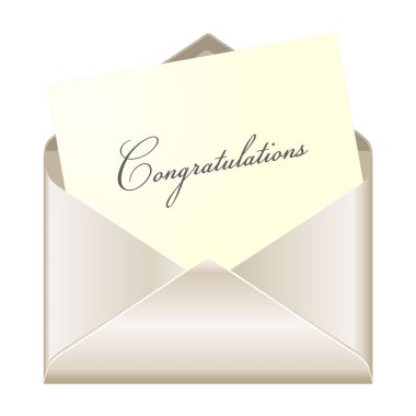 Congratulations card clipart