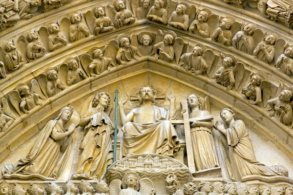 Dzień sądu, katedry notre dame de paris — Zdjęcie stockowe