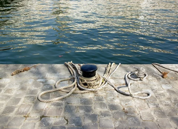 Mooring quay of the Seine — Stock Photo, Image