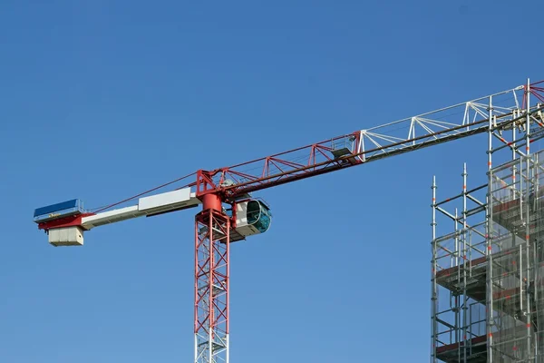 Crane and steel structure — Stock Photo, Image