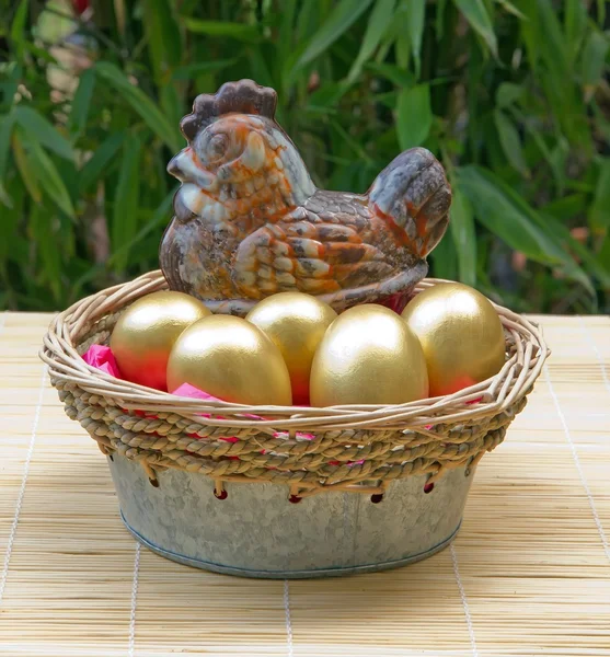 stock image Goose and golden eggs