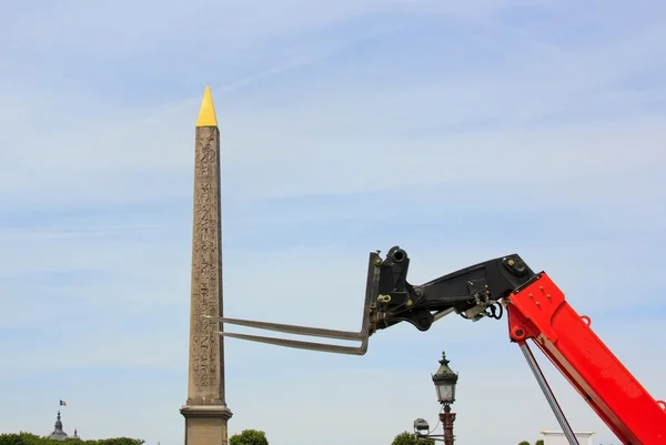 Tentativa de remoção do obelisco da concórdia — Fotografia de Stock