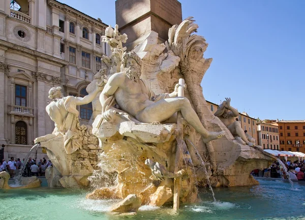 Fountain of Four Rivers by Bernini — Stock Photo, Image