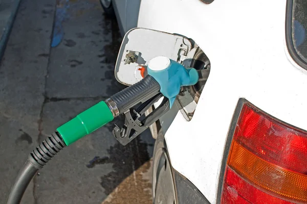 stock image Car at the gas pump