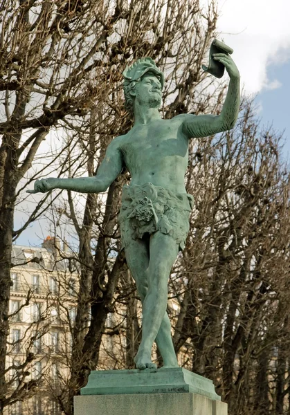 Greek actor sculpture 19 th (Paris France) — Stock Photo, Image