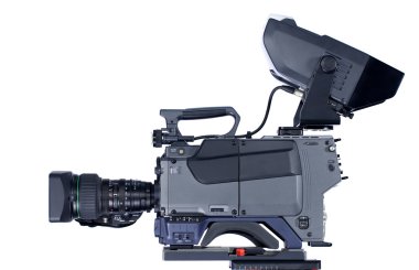 Professional digital video camera clipart