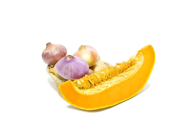 Pumpkin and onion — Stock Photo, Image