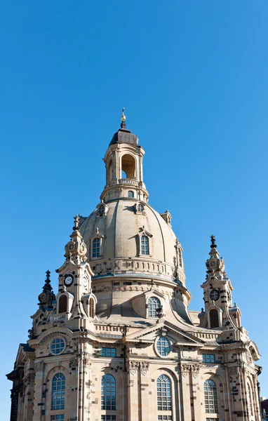 Koepel van de frauenkirche, dresden, Duitsland — Stockfoto