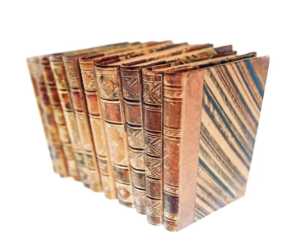 Libros antiguos aislados en blanco —  Fotos de Stock