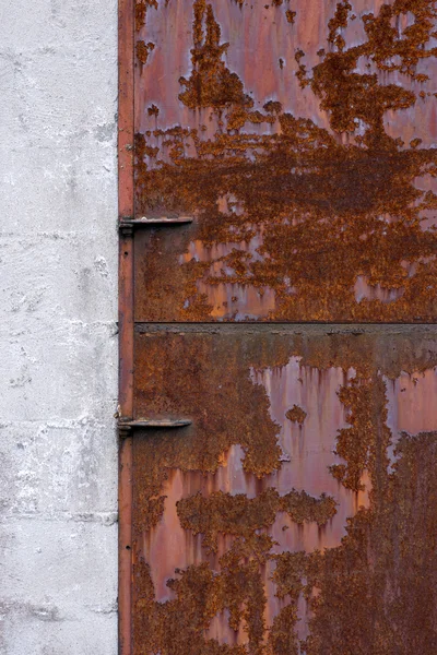 Rusty metal door