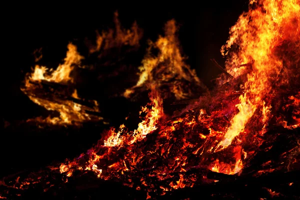 Inferno ardente — Foto Stock