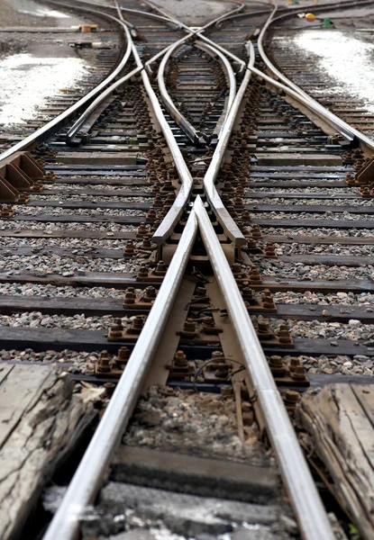 Σύνδεση σιδηροδρόμων — Φωτογραφία Αρχείου
