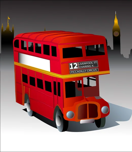 Red London bus — Stock Photo, Image