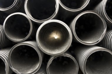 Black plastic pipes clipart