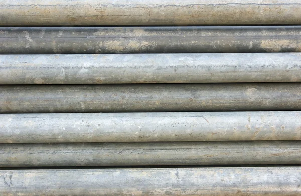 Stack of steel pipes — Stock Photo, Image