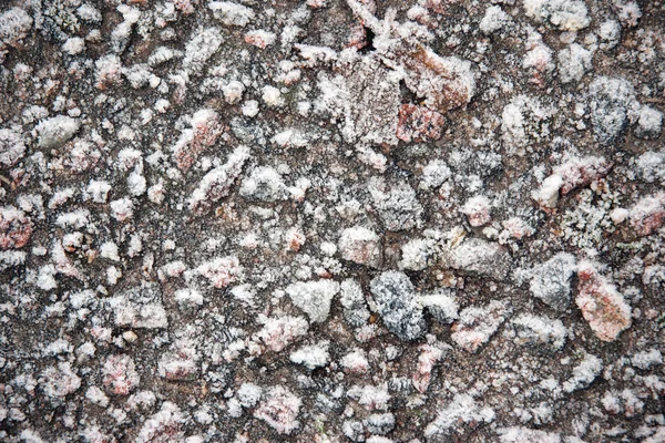 Bevroren asfalt — Stockfoto