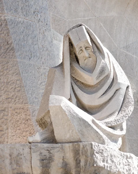 Деталь скульптуры Sagrada familia, Барселона — стоковое фото