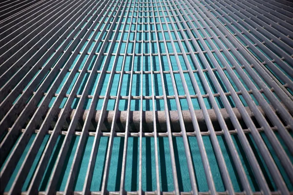 Turquoise grid — Stock Photo, Image