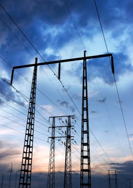 Electricity pylon clipart