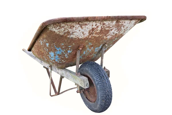 Velho carrinho de mão enferrujado — Fotografia de Stock