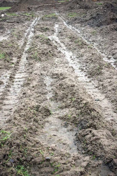 泥だらけの道 — ストック写真