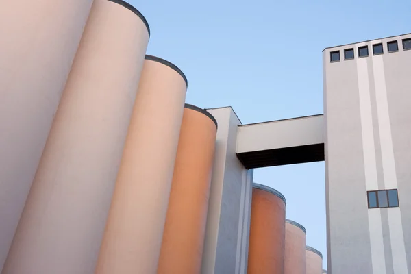 Row of silos — Stock Photo, Image
