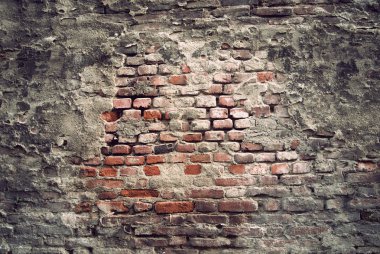 Vintage brick wall clipart