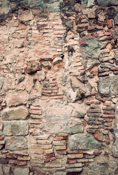 Antico muro di mattoni — Foto Stock