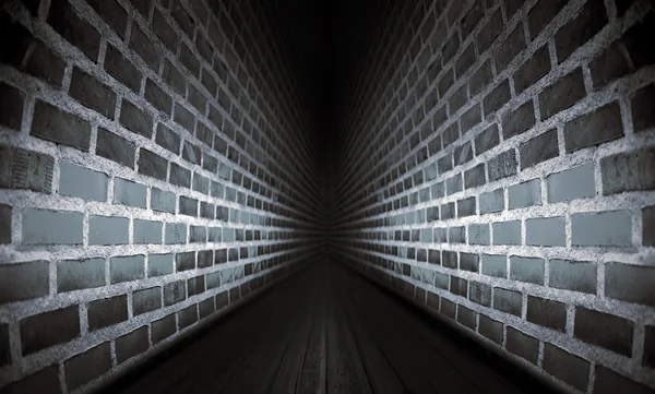 黑暗的隧道 — 图库照片