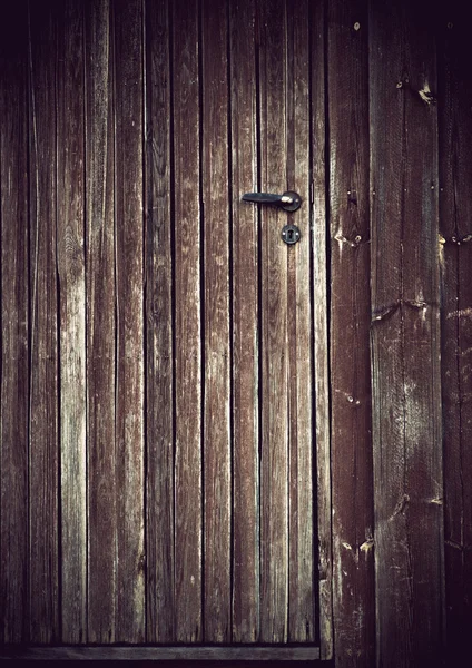 Grunge porta di legno — Foto Stock
