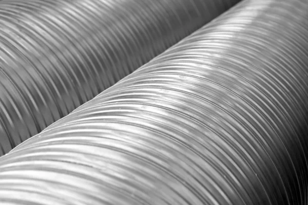 Shiny metal pipes — Stock Photo, Image