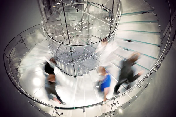Transparent spiral staircase — Stock Photo, Image