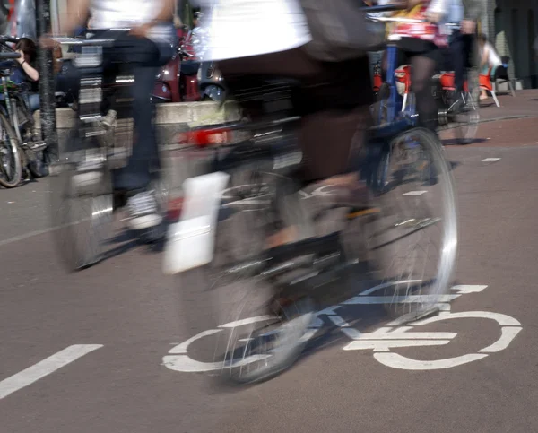 Biciclette in amsterdam — Foto Stock