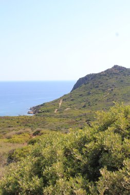 Sardunya kıyı şeridi manzara. İtalya.