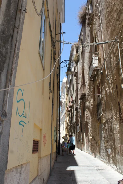 stock image Small street in Cagliari Sardinia,Italy