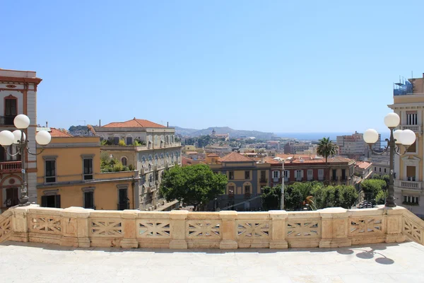 都市の景観、カリアリ、サルデーニャ島、イタリア ストック画像