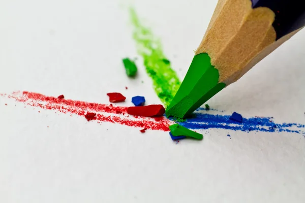 3 matite a colori — Foto Stock