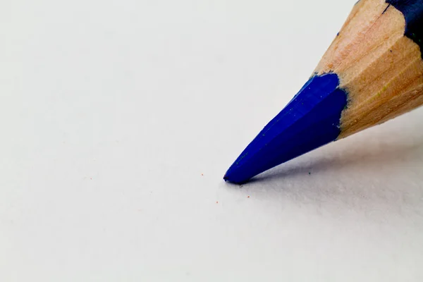 蓝色铅笔 — 图库照片