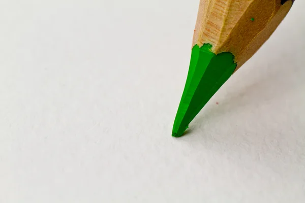 Blad grön penna — Stockfoto