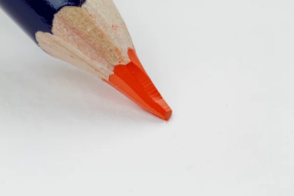 Orange inktense penna — Stockfoto