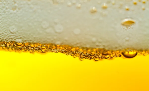 Burbujas de cerveza — Foto de Stock