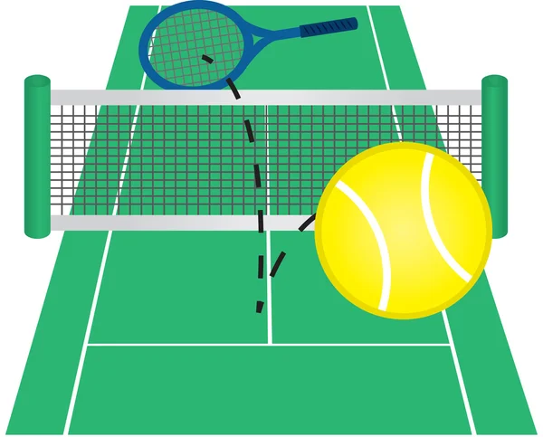 Tenis kortu — Stok Vektör