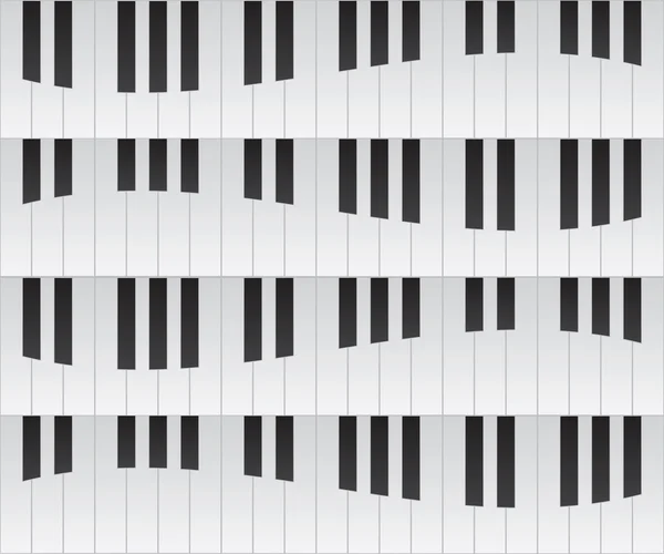 Piyano tuşlarını arka plan — Stok Vektör